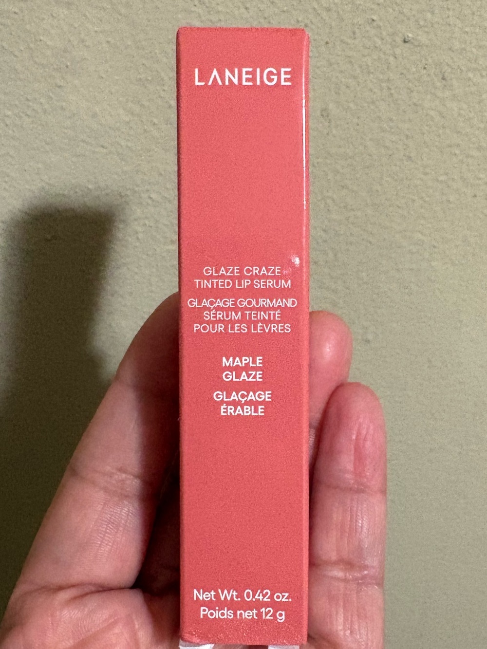 LANEIGE Glaze Craze Tinted Lip Serum - Maple Glaze Brand New Never Opened.